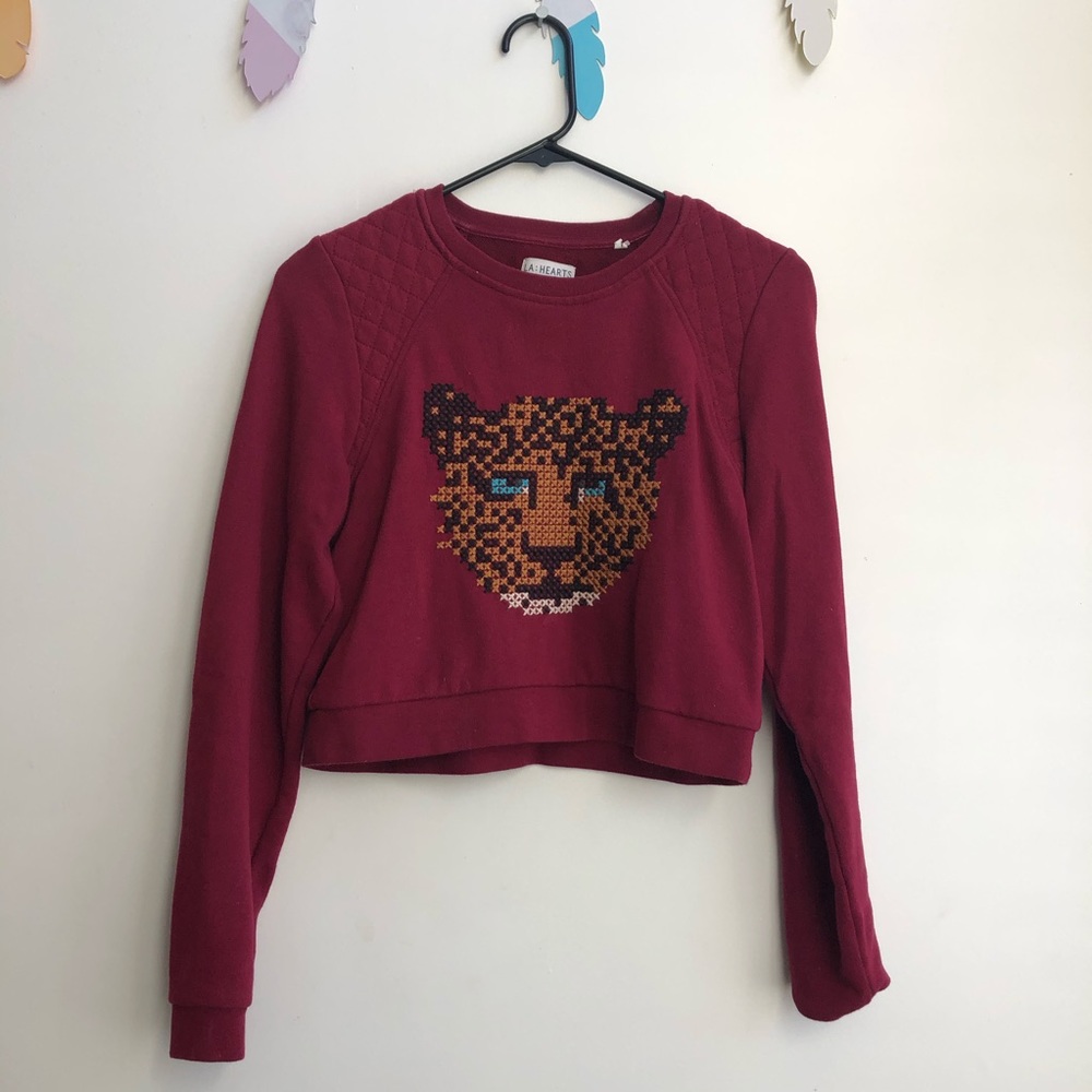 LA Hearts girls cropped sweatshirt size 14* EUC